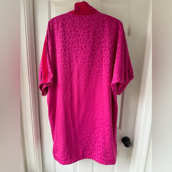 Emily McCarthy Poppy Fuchsia Fedora Cheetah Dress XL - Picture 4 of 6